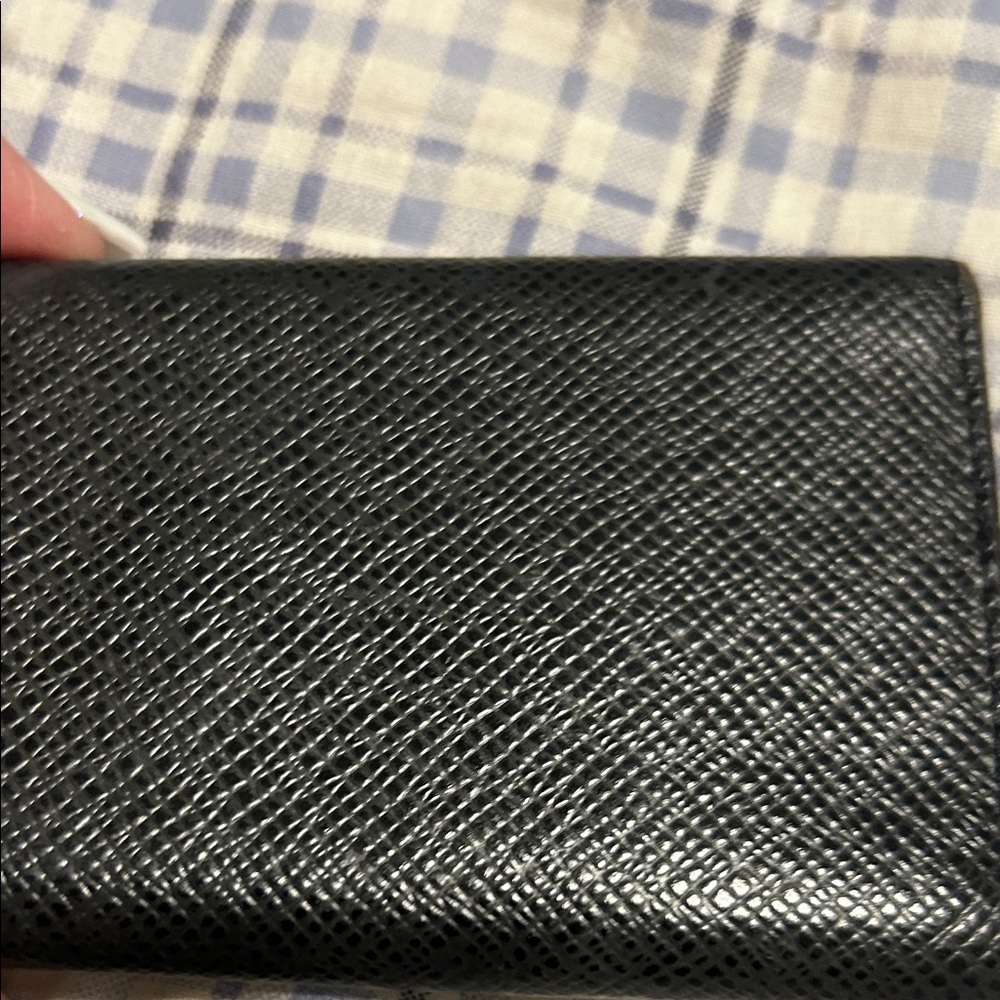 Black LV Textured Wallet - Picture 9 of 10